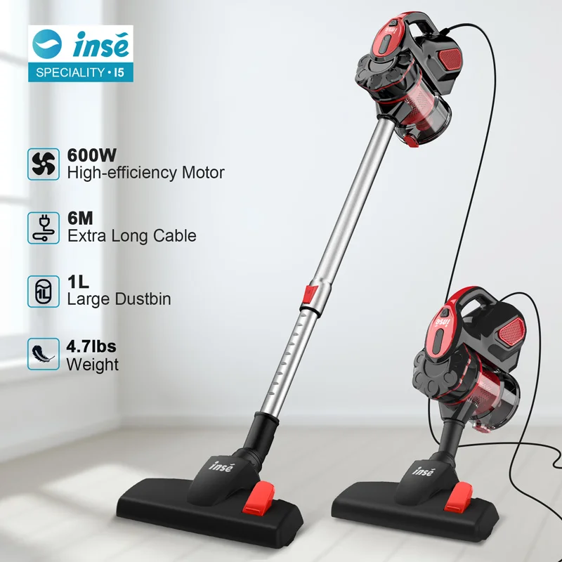 INSE-I5-Corded-vacuum-cleaners-18Kpa-Powerful-Suction-600W-Motor-4-in-1-stick-Handheld-vaccum